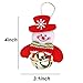 YANX 8 Pack Christmas Bells Decorations Ornaments Set, Christmas Tree Ornaments,Plush Snowman Santa Claus Polar Bear Elk Hanging Christmas Decoration for Xmas Home Party Holiday Decorative