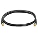 Cmple Digital Coaxial Cable F-Type Male RG6 Coax Digital Audio Video with F Connector Pin Satellite Cord - 6 Feet Black