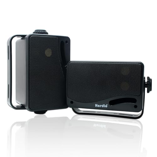 Herdio 3.5" Outdoor Bluetooth Speakers Pair