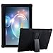 Lenovo Tab 4 10 Plus Case, Ultra Slim Soft Silicone Rugged Back [Kids Friendly] [Anti Slip] ShockProof Protective Stand Cover for Lenovo Tab 4 10 Android Tablet 2017 Release ZA2T0000US (Black)