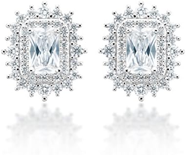 MIYUMIRO Women's Vanessa Lustrous Pavé Stud Earrings
