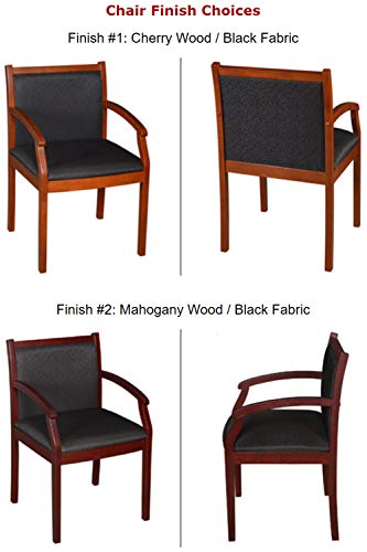 Office Pope Value Round Conference Room Table & Chairs Set (42" Diameter & 4 Chairs, Cherry) - Thumbnail 3