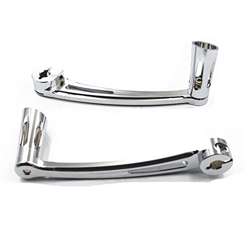 Chrome Deep Cut Brake Arm Kit Shift Lever W/Shifter Peg For Harley 1996-2013 Harley Touring Models Motorcycle