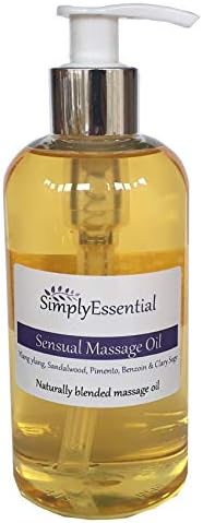 Simply Essential Sensuality massage oil 250ml - Ylang ylang, Sandalwood, Pimento, Benzoin & Clary Sage essential oil
