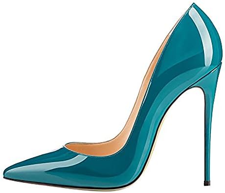 VOCOSI Women's High Heels,Pointed Toe Patent Pumps Shoes for Ladies Party Dress 4.7 inches