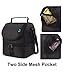 Dual Compartment Insulated lunch Bag, Double Deck Reusable Insulated Lunch Tote Bag for Adult with Removable Divider for Work,Office,School,Picnic,Camping(6 Cans)