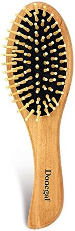 Donegal Hair Accessories Hair Care Oval Hair Brushes Massage Brush Wooden Pins