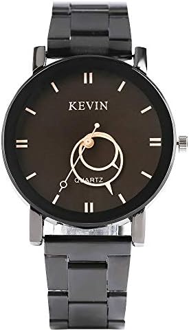 Kevin Men's Watch, New Design Watches for Men Women, Round Dial Stainless Steel Band Quartz Wrist Watch
