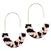 Acrylic Statement Earrings Tortoise Shell Earrings Fashion Jewelry Big Hoop Drop Earrings For Women