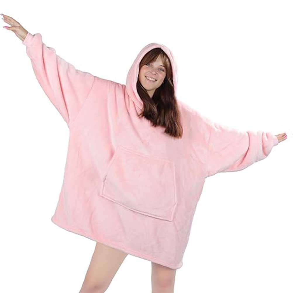 EAHOME Oversized Hoodie Sweatshirt Blanket XL, Super Warm Sherpa Giant Hoodie, Wearable Blanket Sweatshirt with Pocket, One Size for Adults Men Women Kid Younger