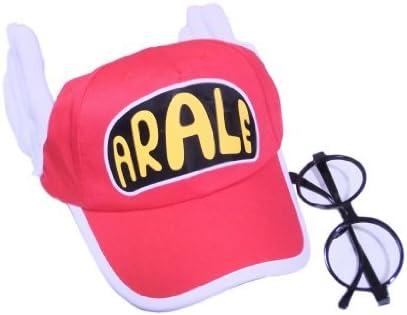 Cosplay accessory Arale wind hat + glasses red cap adult version cosplay tool (japan import) by Hongyang Miles
