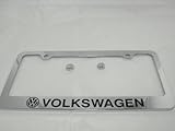 Volkswagen Chrome License Plate Frame with Caps