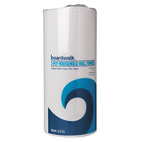 UPC 749507627401, Boardwalk 6274 Paper Towel Rolls, Perforated, Two-Ply, 11 x 9, White (30 Rolls of 100)