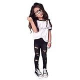 Orangeskycn Toddler Girls Outfit Clothes T-shirt Tops+Long Pants Trousers 1Set