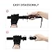 MQB 5-In-1 Hair Curler Ceramic Tourmaline Hair Curling Iron Wand Sizes 09-18 / 19 / 19-25 / 25 / 32 mm Ceramic Barrels + Heat Resistant Glove