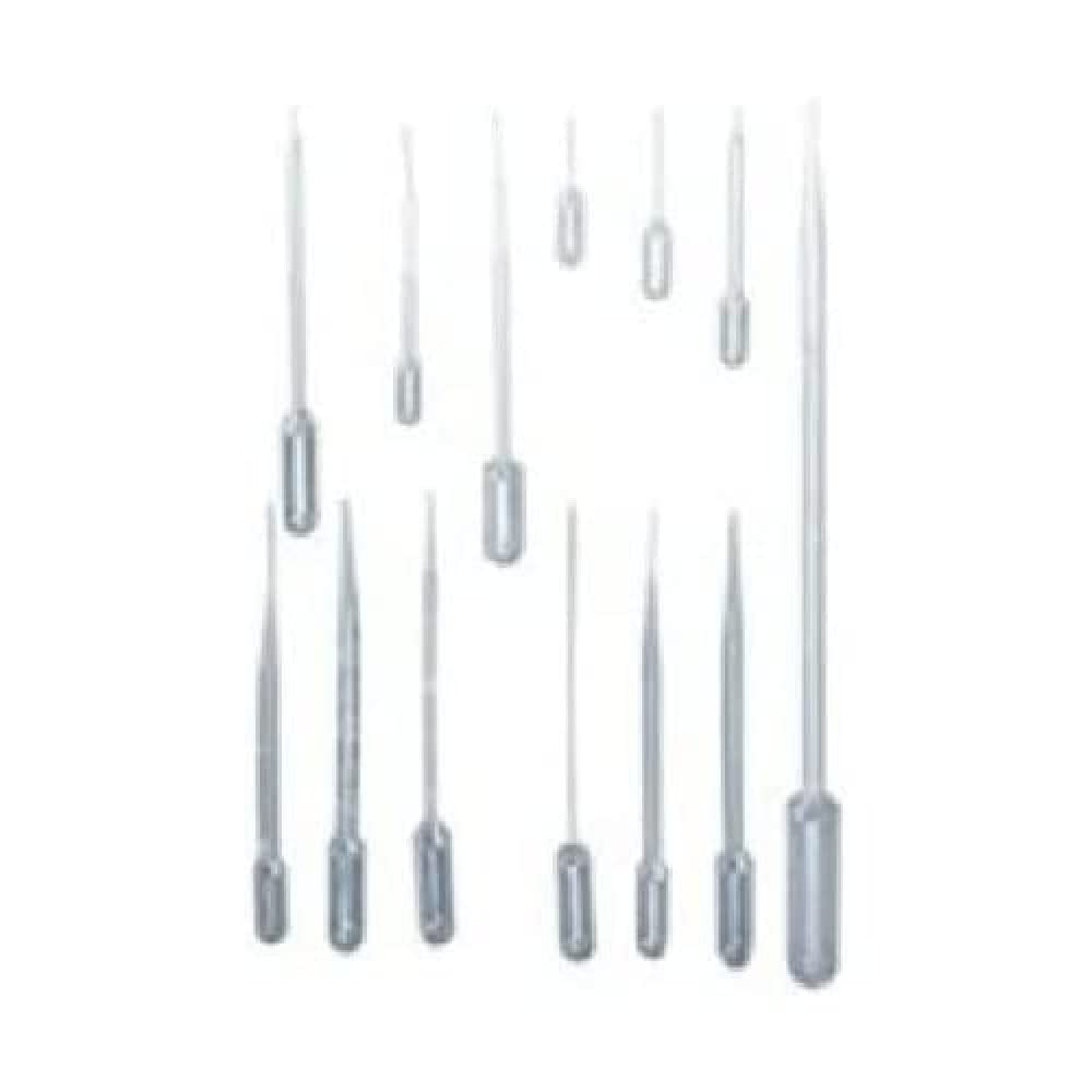 neoLab 1-6169 Pasteur Pipettes PE Graduated, 170 mm, Long, 10 ml (Pack of 200)