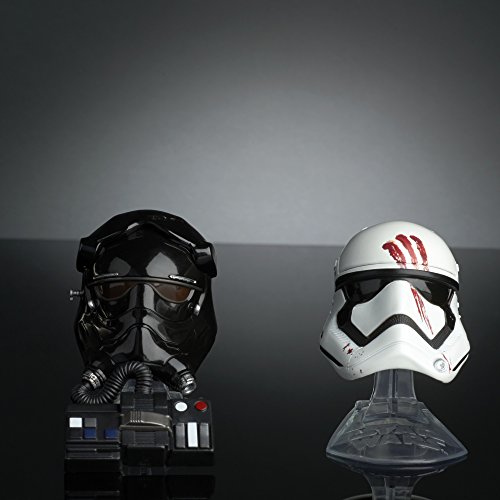 Star Wars Black Series Titanium Series Finn and First Order Tie Fighter Pilot Helmets