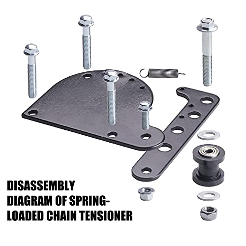 CNCMOTOK Spring Loaded Chain Tensioner fit for 49cc 66cc 80cc Engine