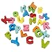 Hey! Play! Wooden Alphabet Puzzle Board with Colorful Wood Letters- Educational Toy for Learning Alphabet, Spelling, & Words for Boys & Girls