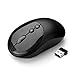 2.4G Wireless Mouse - Seenda Noiseless Ergonomic Optical Mice with Nano Receiver, Adjustable DPI 800/1200/1600 for PC, Laptop, Tablet, Computer, Mac (Black)