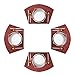 4 woven placemats for kids red dinning placemats chilewich placemat vnyl placemats oval placemats red table mats table runner table mats for round kitchen table Wipe Clean