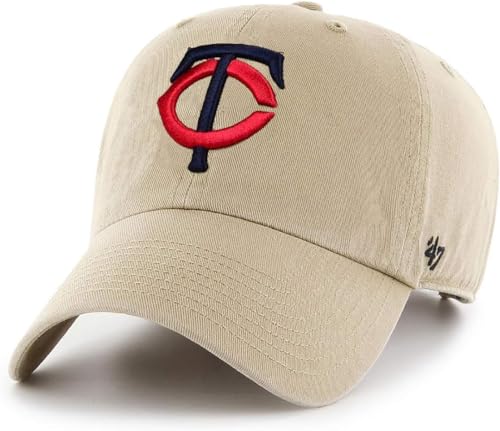 47 MLB Baseballkappe mit verstellbarem Riemen, für Erwachsene, Einheitsgröße, Khaki, Minnesota Zwillinge, Einheitsgre
