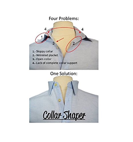 THE ORIGINAL Collar - Placket Stays (SELECT YOUR SHIRT COLLAR SIZE) size 17 Dark - Thumbnail 2