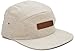Skyed Apparel 5 Panel White Polka Dot Camper Cap Hat Collection With Genuine Leather Strap