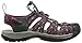 KEEN Women's Whisper Closed Toe Sport Sandals, Magnet/Sangria, 8.5