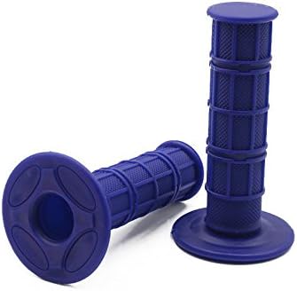 Universal Motorcycle Soft Rubber Gel Open End Hand Grips for 22mm 7/8" Dirt Bike Handlebars Honda Suzuki Yamaha