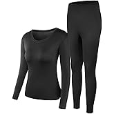PISIQI Thermal Underwear Women Ultra-Soft Long Johns Set Base Layer Skiing Winter Warm Top & Bottom