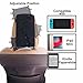 Car Headrest Mount Silicon Holder for Nintendo Switch Console, iPad Mini, Kindle Paperwhite with 3-in-1 Charging Cable (Black)thumb 2