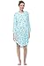 Casual Nights Women's Round Neck Long Sleeve Lace Floral Nightgown