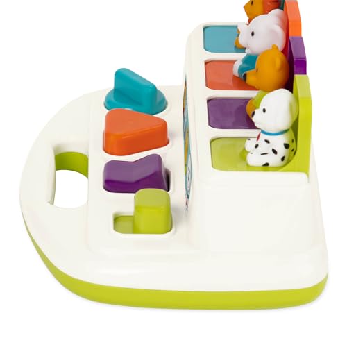 Battat – Cause – And – Effect Toy – Developmental Toy With Buttons & Colors – Color Sorting Animal Toys – For Kids, Toddlers, Babies – 18+ Months – Pop – Up Pals