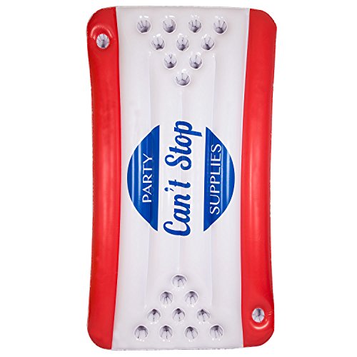 CAN'T STOP PARTY SUPPLIES Inflatable Beer Pong Raft Floating Pool Pong Game - Original Design