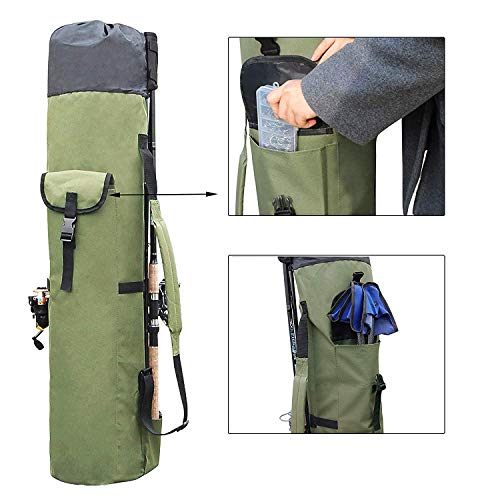 Fishing Bag Fishing Rod Reel Case Carrier Holder Fishing Pole Storage