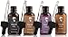 Beard Oil Conditioner Growth 4 Pack - Natural Variety Gift Set - Unscented Fragrance Free, Sandalwood, Tea Tree & Mint Conditioning, Moisturizing, Softening Beards & Mustaches Maintenance for Men