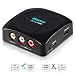 RCA to HDMI Converter, AV to HDMI, KUYIA 1080P Component Composite to HDMI Adapter Supporting PAL/NTSC PC TV STB Xbox Wii PS4 PS3 VHS VCR Camera Nintendo N64 with USB Charge Cable (Black)