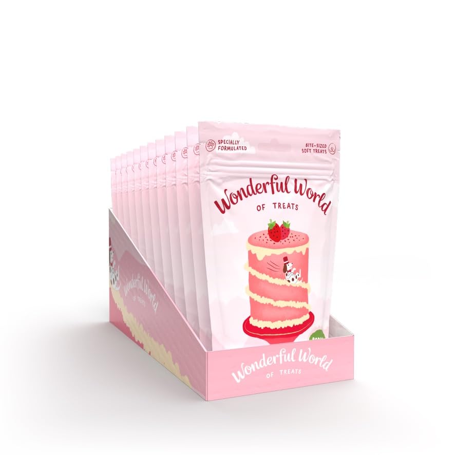 Wonderful World of Treats for Dogs (12 x 50g, Cake Multi Pack (4 x each Cake))