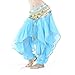 BellyLady Belly Dance Harem Pants Tribal Baggy Arabic Halloween Pants-Lakeblue