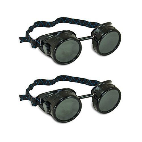 Black Welding Cup Goggles - 50mm Eye Cup (2) - Thumbnail 5