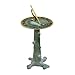 Rome B65 Tree Trunk Sundial Pedestal Base, Cast Iron with Painted Finish, 16-Inch Height