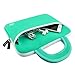 KOZMICC 10.1 Inch(Mint Turquoise Teal Green/White) Premium Neoprene Tablet Case Cover w/Handle for 10