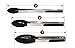 Prepology 3-piece BBQ Kitchen Tong Set with Silicone Accents and Locking Feature Black