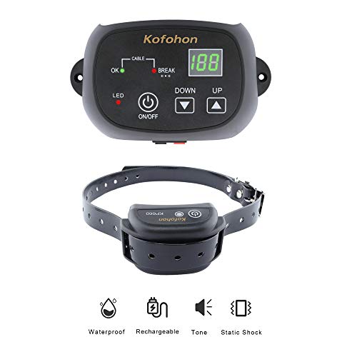 KOFOHON Electric Dog FenceWired Fence System for Small/Large Dog In