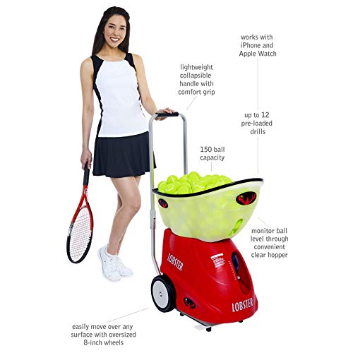 image for Lobster Sports - Elite Grand Four - Battery-Powered Tennis Ball Machin
