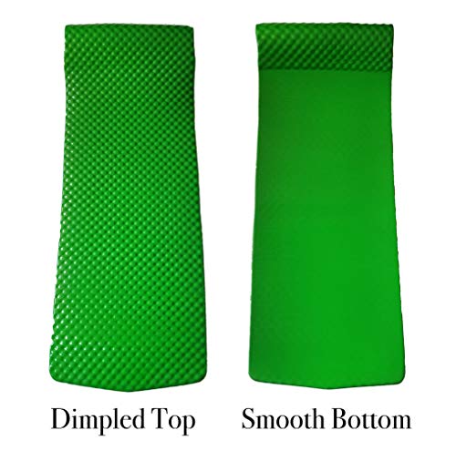 Vos Pool Floats Soft Swimming Pool Lounger Premium Extreme Dimpled Water Float 72"x 26"x1.5" (Botanical Green)