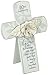 Enesco This is the Day by Gregg Gift 40th Anniversary Rose Whitewash Cross Wall Décor, 7”