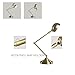 Sunllipe Swing Arm Desk Lamp 7W LED Energy-Efficient Architect Reading Lamp with Rotatable Head,Antique Brass Finish