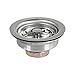 Everflow 7511 Kitchen Sink (3-1/2 Inch) Stainless Steel Drain Assembly With Strainer Basket - and Rubber Stopper primary
